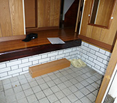 京都府京都市伏見区　Ｔ様邸玄関バリアフリー（施工前）