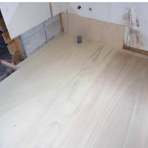 滋賀県大津市　H様　洗面所のリフォーム工事中