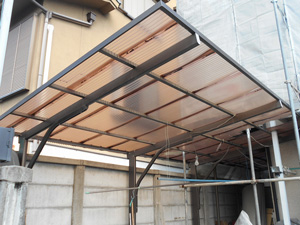 向日市　カーポートのリフォーム施工前