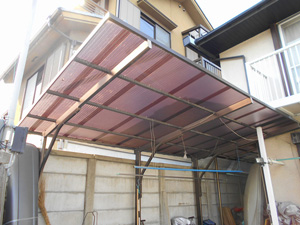 向日市　カーポートのリフォーム施工後