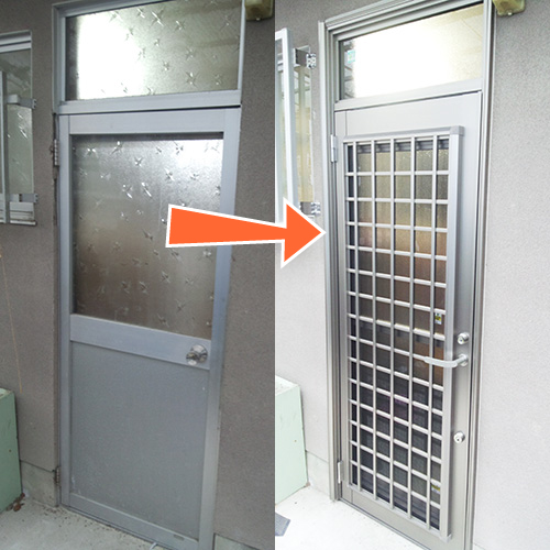 玄関バリアフリーリフォーム（施工前）